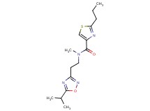 N-[2-(5-isopropyl-1,2,4-oxadiazol-3-yl)ethyl]-N-methyl-2-propyl-1,3-thiazole-4-carboxamide