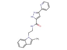 N-[2-(2-methyl-1H-indol-1-yl)ethyl]-3-pyridin-2-yl-1H-pyrazole-5-carboxamide