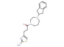 4-{3-[4-(2,3-dihydro-1H-inden-2-yl)-1,4-diazepan-1-yl]-3-oxopropyl}-1,3-thiazol-2-amine