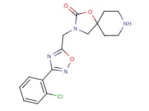 3-{[3-(2-chlorophenyl)-1,2,4-oxadiazol-5-yl]methyl}-1-oxa-3,8-diazaspiro[4.5]decan-2-one hydrochloride