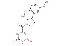 6-{[3-(2,5-dimethoxyphenyl)-1-pyrrolidinyl]carbonyl}-2,4(1H,3H)-pyrimidinedione