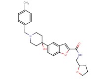 5-[4-hydroxy-1-(4-methylbenzyl)-4-piperidinyl]-N-(tetrahydro-2-furanylmethyl)-1-benzofuran-2-carboxamide
