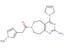 4-(2,5-dihydro-1H-pyrrol-1-yl)-7-[(1-methyl-1H-pyrrol-3-yl)acetyl]-6,7,8,9-tetrahydro-5H-pyrimido[4,5-d]azepin-2-amine