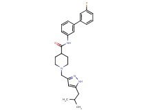 N-(3'-fluoro-3-biphenylyl)-1-[(5-isobutyl-1H-pyrazol-3-yl)methyl]-4-piperidinecarboxamide