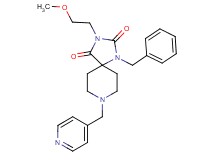 1-benzyl-3-(2-methoxyethyl)-8-(4-pyridinylmethyl)-1,3,8-triazaspiro[4.5]decane-2,4-dione