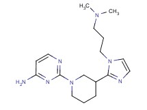 2-(3-{1-[3-(dimethylamino)propyl]-1H-imidazol-2-yl}piperidin-1-yl)pyrimidin-4-amine