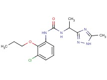 N-(3-chloro-2-propoxyphenyl)-N'-[1-(5-methyl-1H-1,2,4-triazol-3-yl)ethyl]urea
