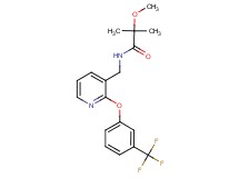 2-methoxy-2-methyl-N-({2-[3-(trifluoromethyl)phenoxy]pyridin-3-yl}methyl)propanamide