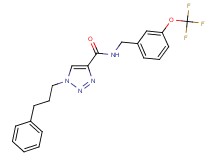 1-(3-phenylpropyl)-N-[3-(trifluoromethoxy)benzyl]-1H-1,2,3-triazole-4-carboxamide