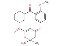 6-{[3-(2-methoxybenzoyl)-1-piperidinyl]carbonyl}-2,2-dimethyl-2,3-dihydro-4H-pyran-4-one