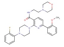 2-[4-(2-fluorophenyl)-1-piperazinyl]-6-(2-methoxyphenyl)-N-[2-(4-morpholinyl)ethyl]nicotinamide