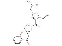 1'-[(1-ethyl-3-isobutyl-1H-pyrazol-5-yl)carbonyl]spiro[chromene-2,3'-pyrrolidin]-4(3H)-one