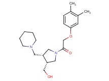 [(3R*,4R*)-1-[(3,4-dimethylphenoxy)acetyl]-4-(piperidin-1-ylmethyl)pyrrolidin-3-yl]methanol