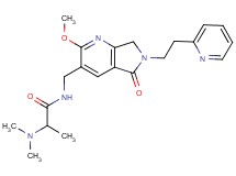 2-(dimethylamino)-N-{[2-methoxy-5-oxo-6-(2-pyridin-2-ylethyl)-6,7-dihydro-5H-pyrrolo[3,4-b]pyridin-3-yl]methyl}propanamide