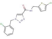 1-(2-chlorobenzyl)-N-[(5-chloro-2-thienyl)methyl]-1H-1,2,3-triazole-4-carboxamide