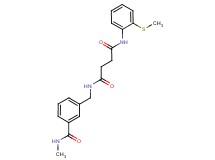 N-{3-[(methylamino)carbonyl]benzyl}-N'-[2-(methylthio)phenyl]succinamide