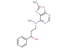 3-[methyl(2-methyl[1,3]oxazolo[5,4-d]pyrimidin-7-yl)amino]-1-phenylpropan-1-ol