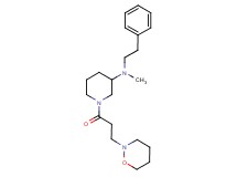 N-methyl-1-[3-(1,2-oxazinan-2-yl)propanoyl]-N-(2-phenylethyl)-3-piperidinamine