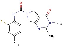 N-(2-fluoro-4-methylphenyl)-2,3-dimethyl-4-oxo-3,4,5,7-tetrahydro-6H-pyrrolo[3,4-d]pyrimidine-6-carboxamide