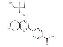 4-[4-({[1-(hydroxymethyl)cyclobutyl]methyl}amino)-5,6,7,8-tetrahydropyrido[3,4-d]pyrimidin-2-yl]benzamide