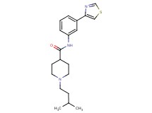 1-(3-methylbutyl)-N-[3-(1,3-thiazol-4-yl)phenyl]-4-piperidinecarboxamide