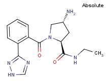 (4R)-4-amino-N-ethyl-1-[2-(1H-1,2,4-triazol-3-yl)benzoyl]-L-prolinamide