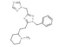2-{2-[1-benzyl-3-(1H-1,2,4-triazol-1-ylmethyl)-1H-1,2,4-triazol-5-yl]ethyl}-1-methylpiperidine