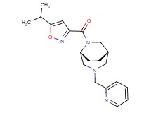 (1S*,5R*)-6-[(5-isopropyl-3-isoxazolyl)carbonyl]-3-(2-pyridinylmethyl)-3,6-diazabicyclo[3.2.2]nonane