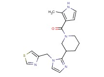1-[(2-methyl-1H-pyrrol-3-yl)carbonyl]-3-[1-(1,3-thiazol-4-ylmethyl)-1H-imidazol-2-yl]piperidine