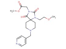 methyl [1-(2-methoxyethyl)-2,4-dioxo-8-(4-pyridinylmethyl)-1,3,8-triazaspiro[4.5]dec-3-yl]acetate