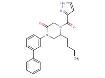 1-(3-biphenylyl)-5-butyl-4-(1H-pyrazol-3-ylcarbonyl)-2-piperazinone