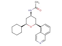 N-[(2R*,4R*,6S*)-2-cyclohexyl-6-isoquinolin-5-yltetrahydro-2H-pyran-4-yl]acetamide