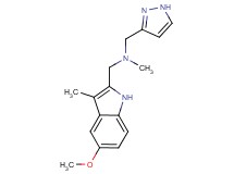 1-(5-methoxy-3-methyl-1H-indol-2-yl)-N-methyl-N-(1H-pyrazol-3-ylmethyl)methanamine