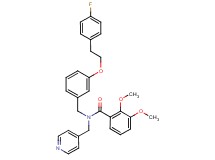 N-{3-[2-(4-fluorophenyl)ethoxy]benzyl}-2,3-dimethoxy-N-(4-pyridinylmethyl)benzamide