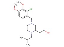 2-[4-(2-chloro-3,4-dimethoxybenzyl)-1-isobutyl-2-piperazinyl]ethanol