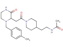 N-[2-(1-{2-[1-(4-methylbenzyl)-3-oxo-2-piperazinyl]acetyl}-4-piperidinyl)ethyl]acetamide