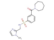 3-(azepan-1-ylcarbonyl)-N-[(1-methyl-1H-imidazol-2-yl)methyl]benzenesulfonamide