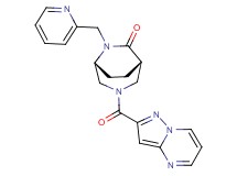 (1S*,5R*)-3-(pyrazolo[1,5-a]pyrimidin-2-ylcarbonyl)-6-(pyridin-2-ylmethyl)-3,6-diazabicyclo[3.2.2]nonan-7-one