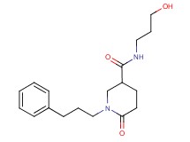 N-(3-hydroxypropyl)-6-oxo-1-(3-phenylpropyl)-3-piperidinecarboxamide