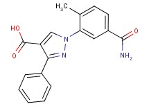1-[5-(aminocarbonyl)-2-methylphenyl]-3-phenyl-1H-pyrazole-4-carboxylic acid
