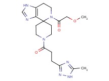 5-(methoxyacetyl)-1'-[3-(5-methyl-1H-1,2,4-triazol-3-yl)propanoyl]-1,5,6,7-tetrahydrospiro[imidazo[4,5-c]pyridine-4,4'-piperidine]