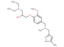 1-(diethylamino)-3-[2-methoxy-4-({methyl[(5-methyl-1H-pyrazol-3-yl)methyl]amino}methyl)phenoxy]-2-propanol