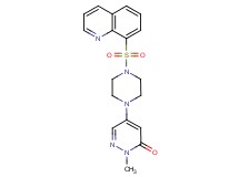 2-methyl-5-[4-(quinolin-8-ylsulfonyl)piperazin-1-yl]pyridazin-3(2H)-one