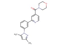 4-{2-[3-(3,5-dimethyl-1H-pyrazol-1-yl)phenyl]isonicotinoyl}morpholine