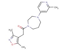 1-[(3,5-dimethyl-4-isoxazolyl)acetyl]-4-(2-methyl-4-pyridinyl)-1,4-diazepane
