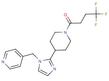 4-({2-[1-(4,4,4-trifluorobutanoyl)-4-piperidinyl]-1H-imidazol-1-yl}methyl)pyridine