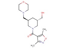 [(3S*,5R*)-1-[(3,5-dimethyl-4-isoxazolyl)carbonyl]-5-(4-morpholinylmethyl)-3-piperidinyl]methanol