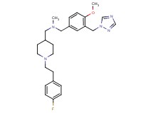 ({1-[2-(4-fluorophenyl)ethyl]-4-piperidinyl}methyl)[4-methoxy-3-(1H-1,2,4-triazol-1-ylmethyl)benzyl]methylamine
