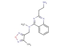 2-(2-aminoethyl)-N-methyl-N-[(4-methyl-1,2,5-oxadiazol-3-yl)methyl]-4-quinazolinamine dihydrochloride