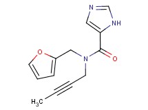 N-2-butyn-1-yl-N-(2-furylmethyl)-1H-imidazole-5-carboxamide trifluoroacetate